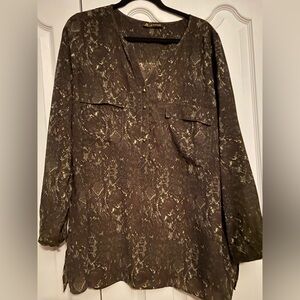 Love & Legend Snakeskin Patterned Top